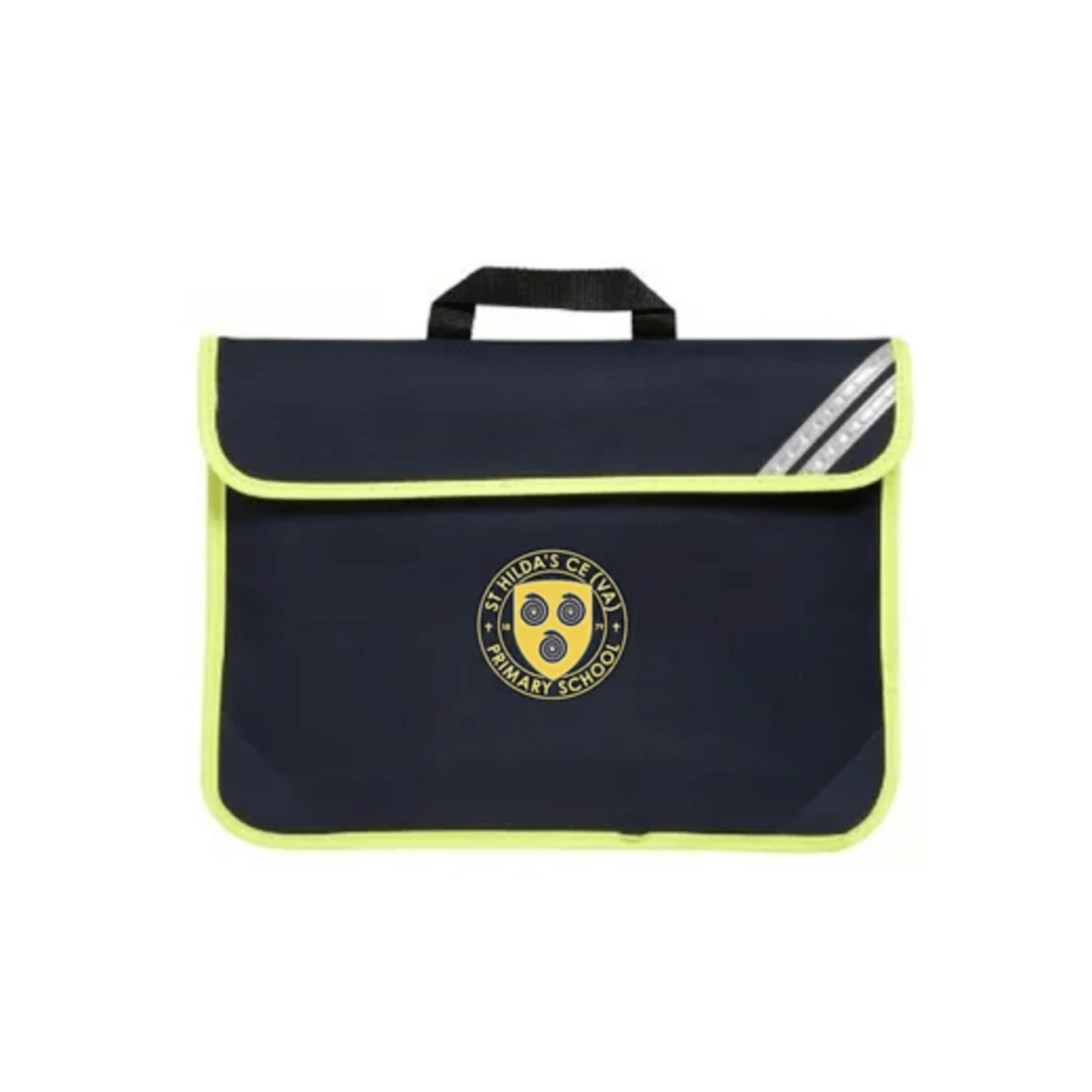 St Hilda's Badged Enhanced-Viz Navy Book Bag