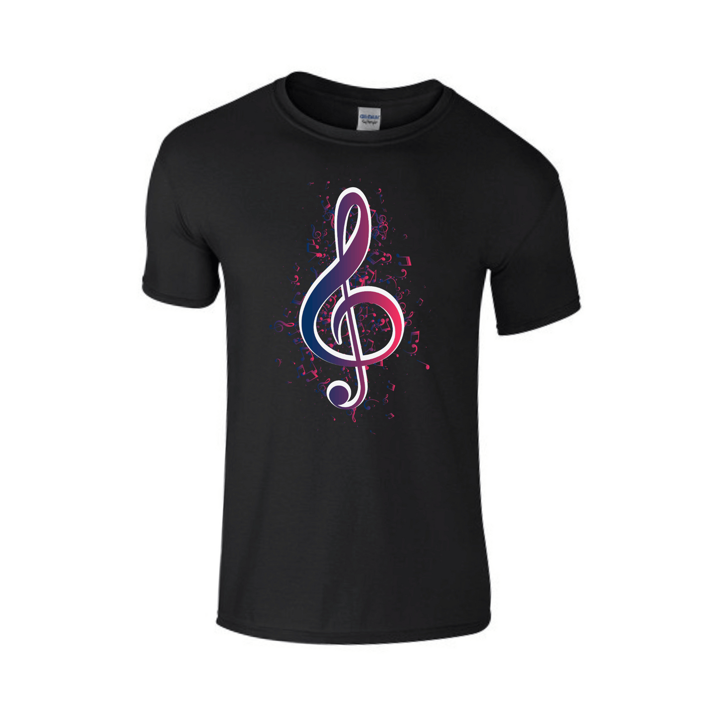 Treble Clef Music Theme | Printed Crew Neck T-Shirt