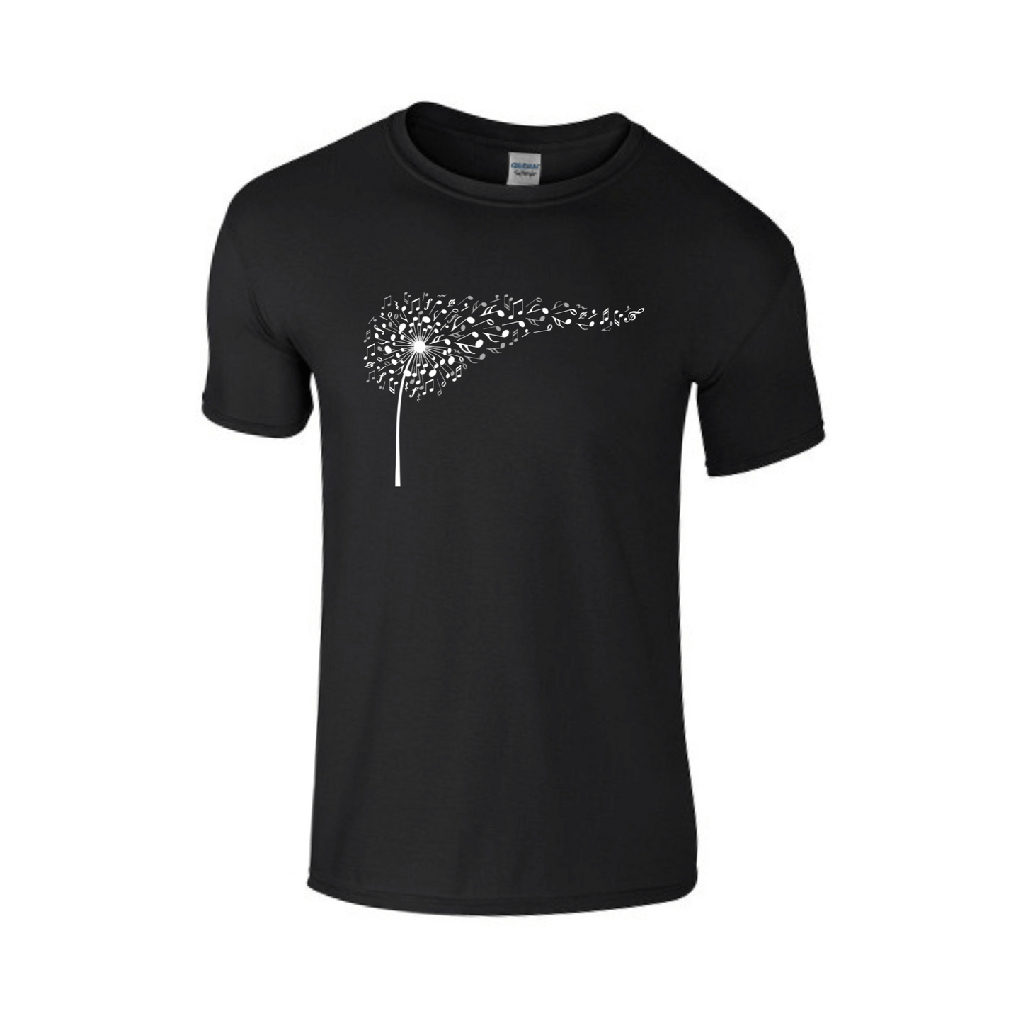 Musical Dandelion | Printed Crew Neck T-Shirt