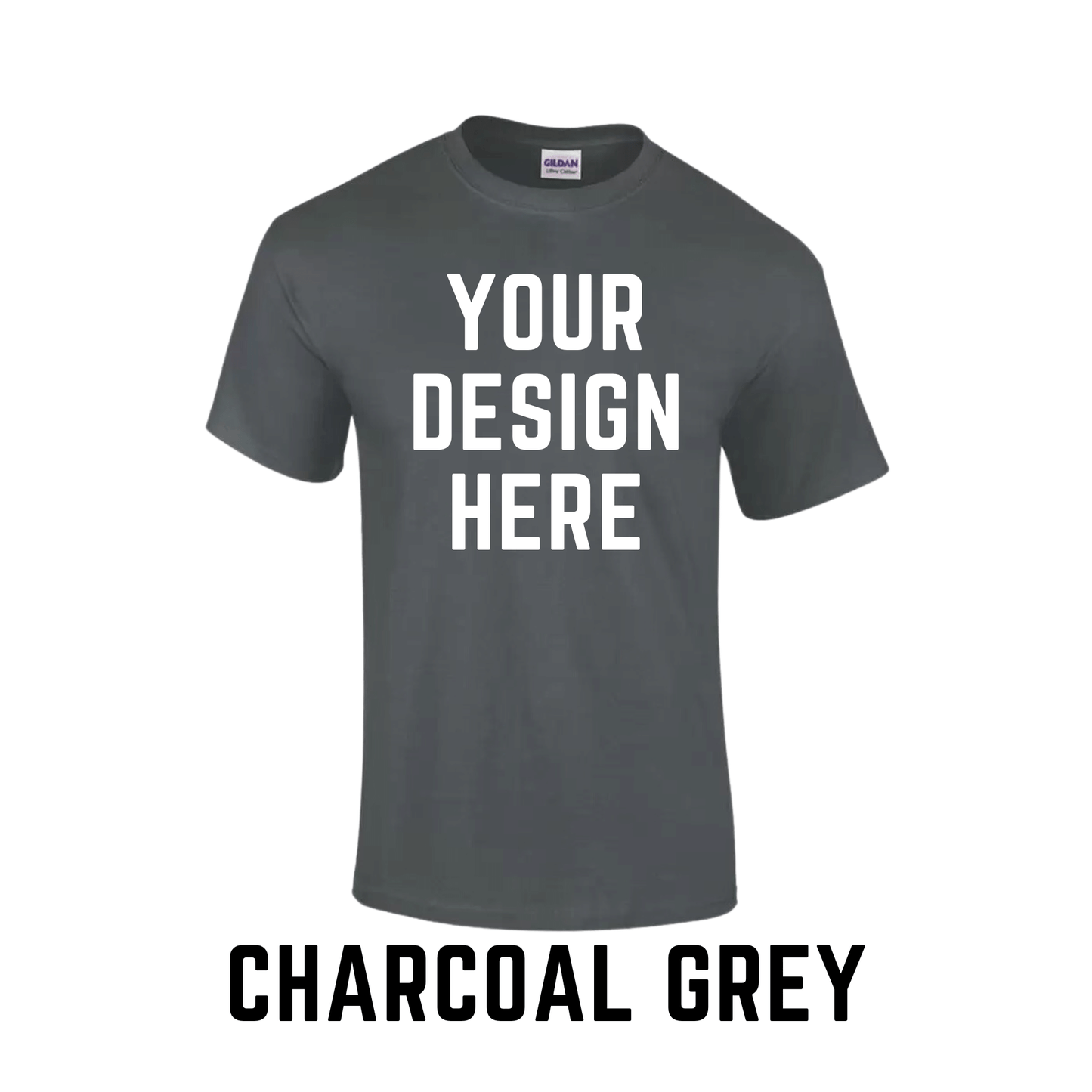 Custom Crew Neck T-Shirt | Printed Front and Back