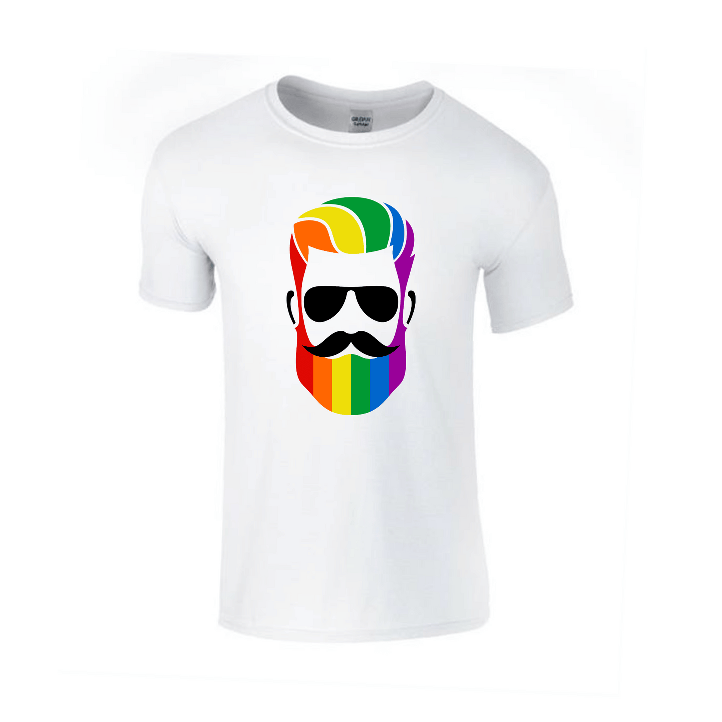 Rainbow Man | Printed Crew Neck T-Shirt