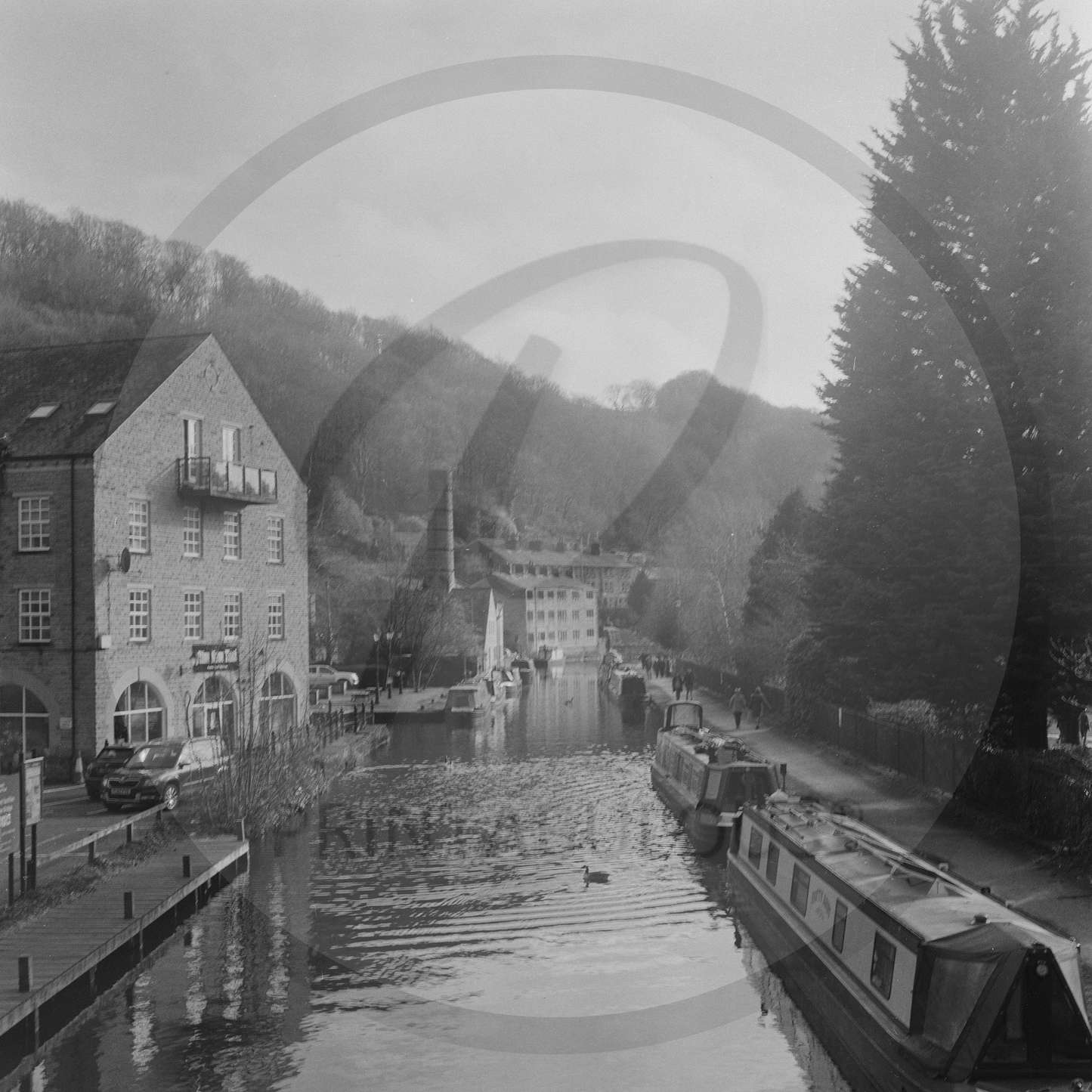 Canal at Hebden Bridge Print by Laura Rolleiflex Photography