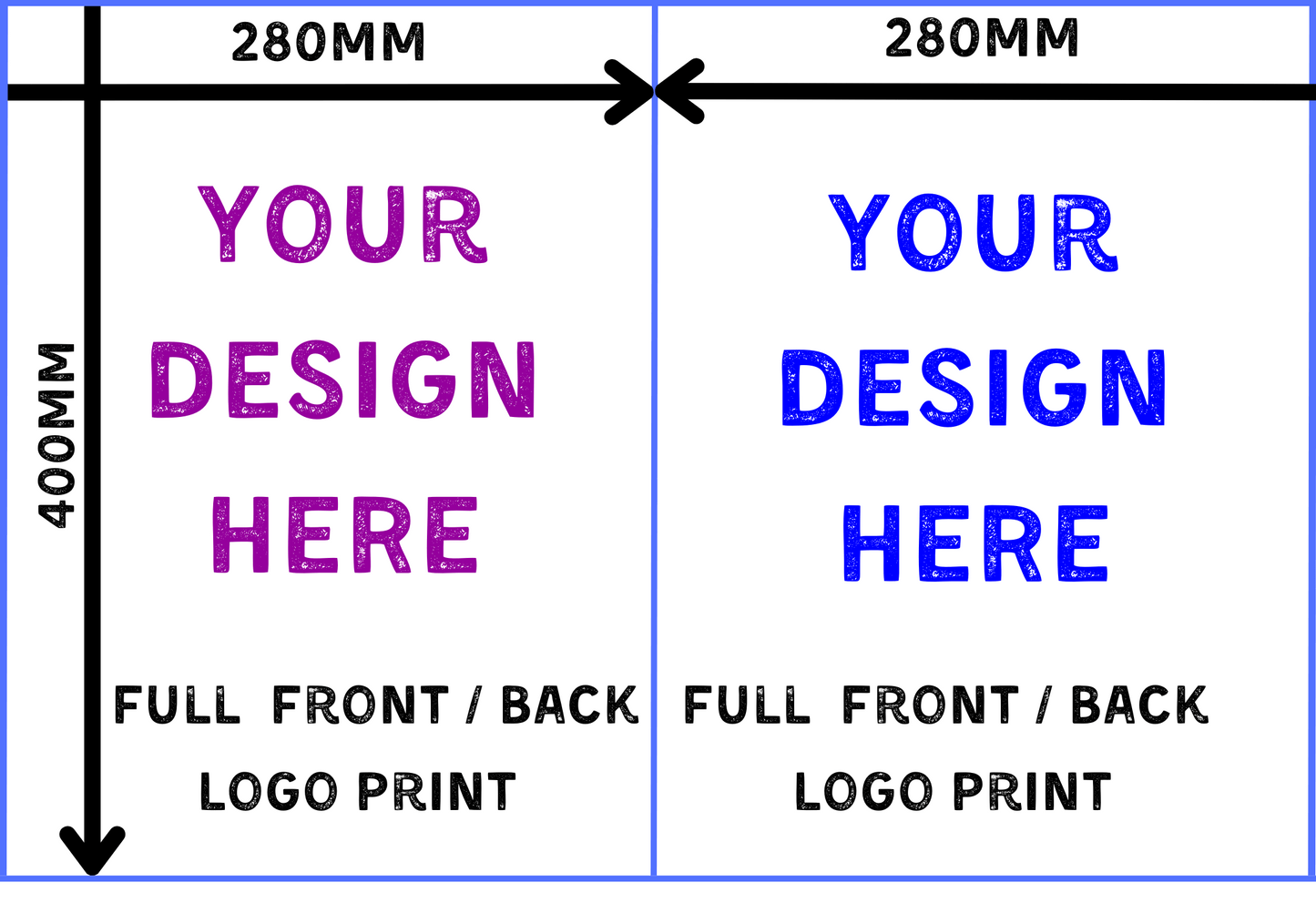 DTF (Direct to Film) Printing Service - 560mm x 400mm Gang Sheet Print