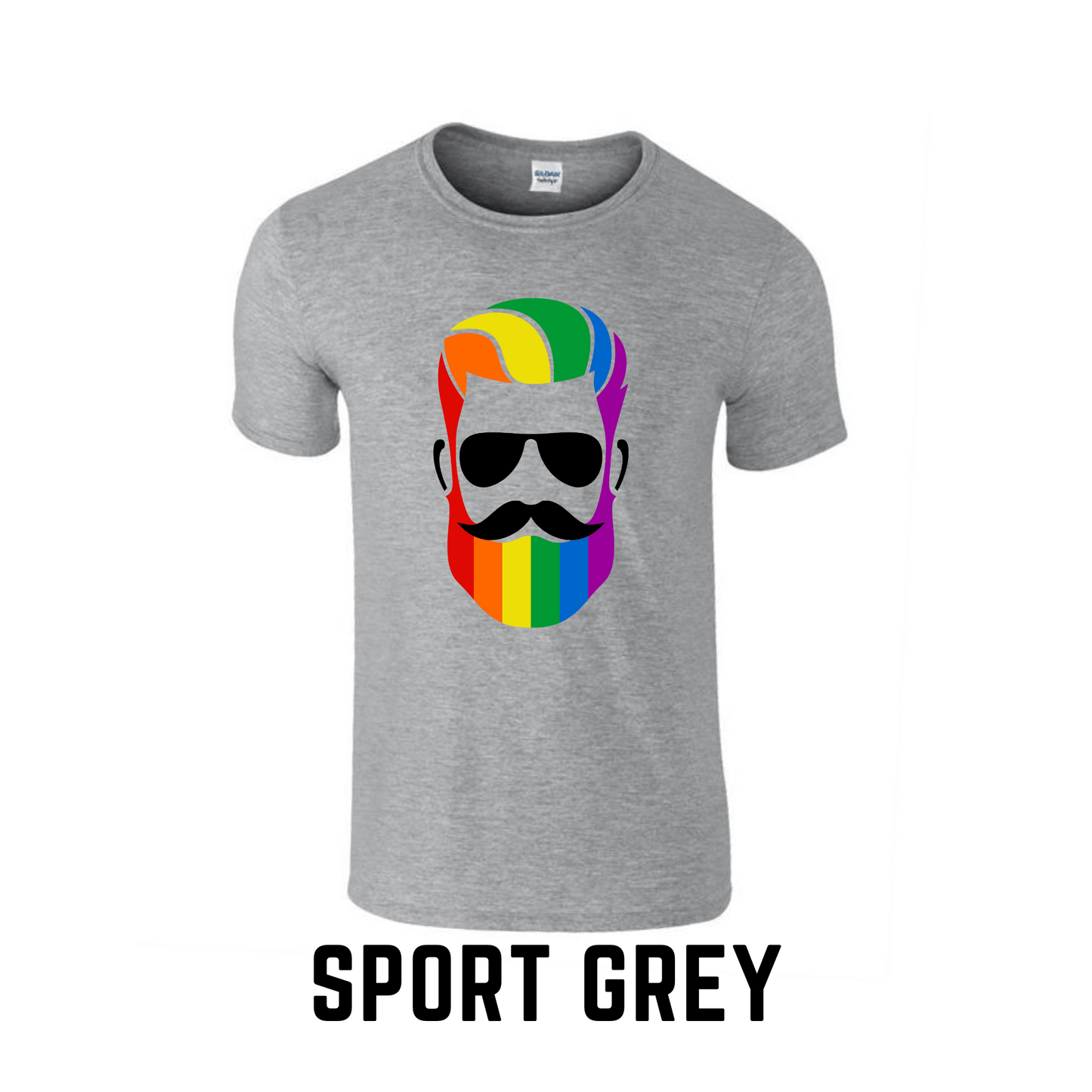 Rainbow Man | Printed Crew Neck T-Shirt