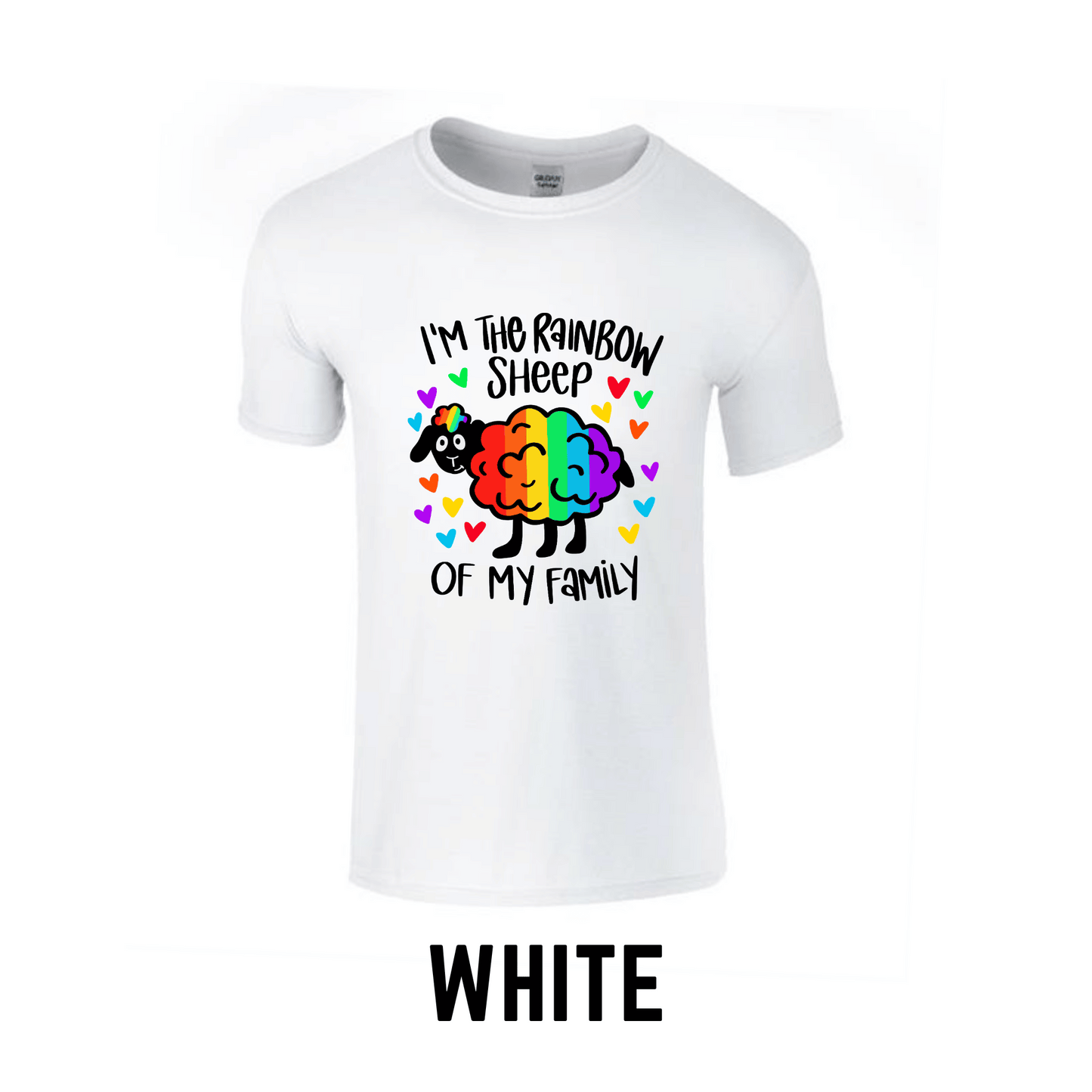 I'm the Rainbow Sheep | Printed Crew Neck T-Shirt