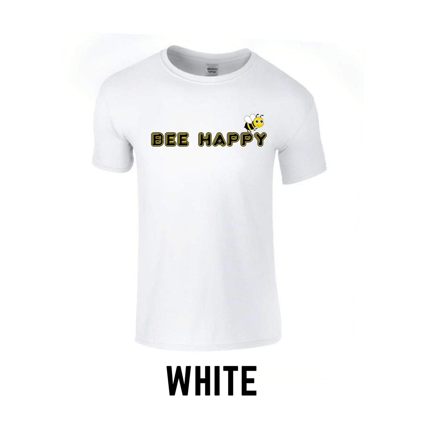 Bee Happy | Printed Crew Neck T-Shirt