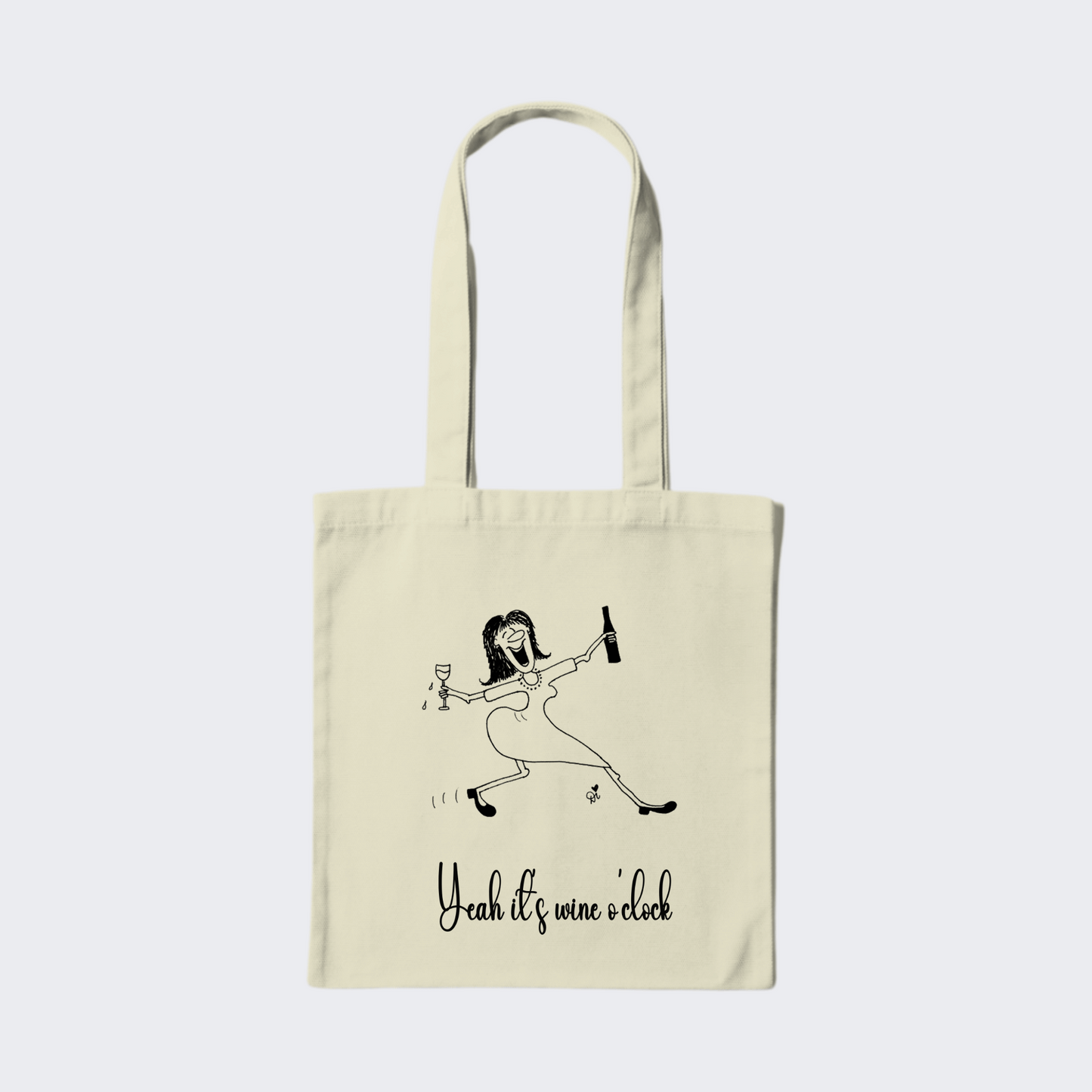 Wine 'O' Clock Tote Bag - Designed by Dianne